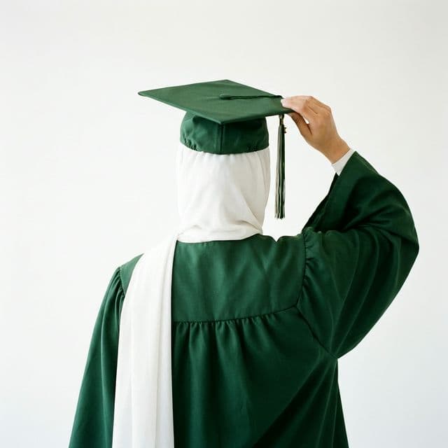 Student graduating